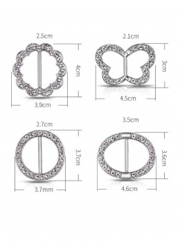 Multi Function Butterfly Rhinestone Clothing Ring